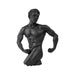 Strength Male Nude Wall Plaque- Black