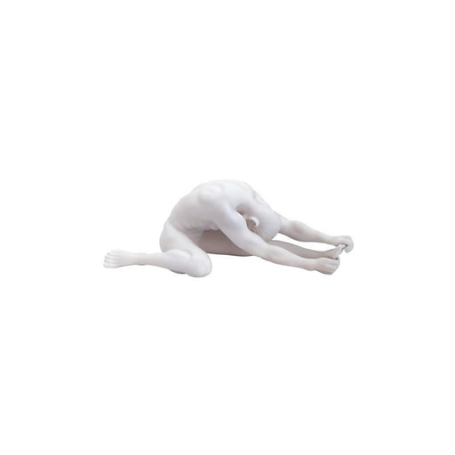 Stretching Male Nude Sculpture- Matte Finish