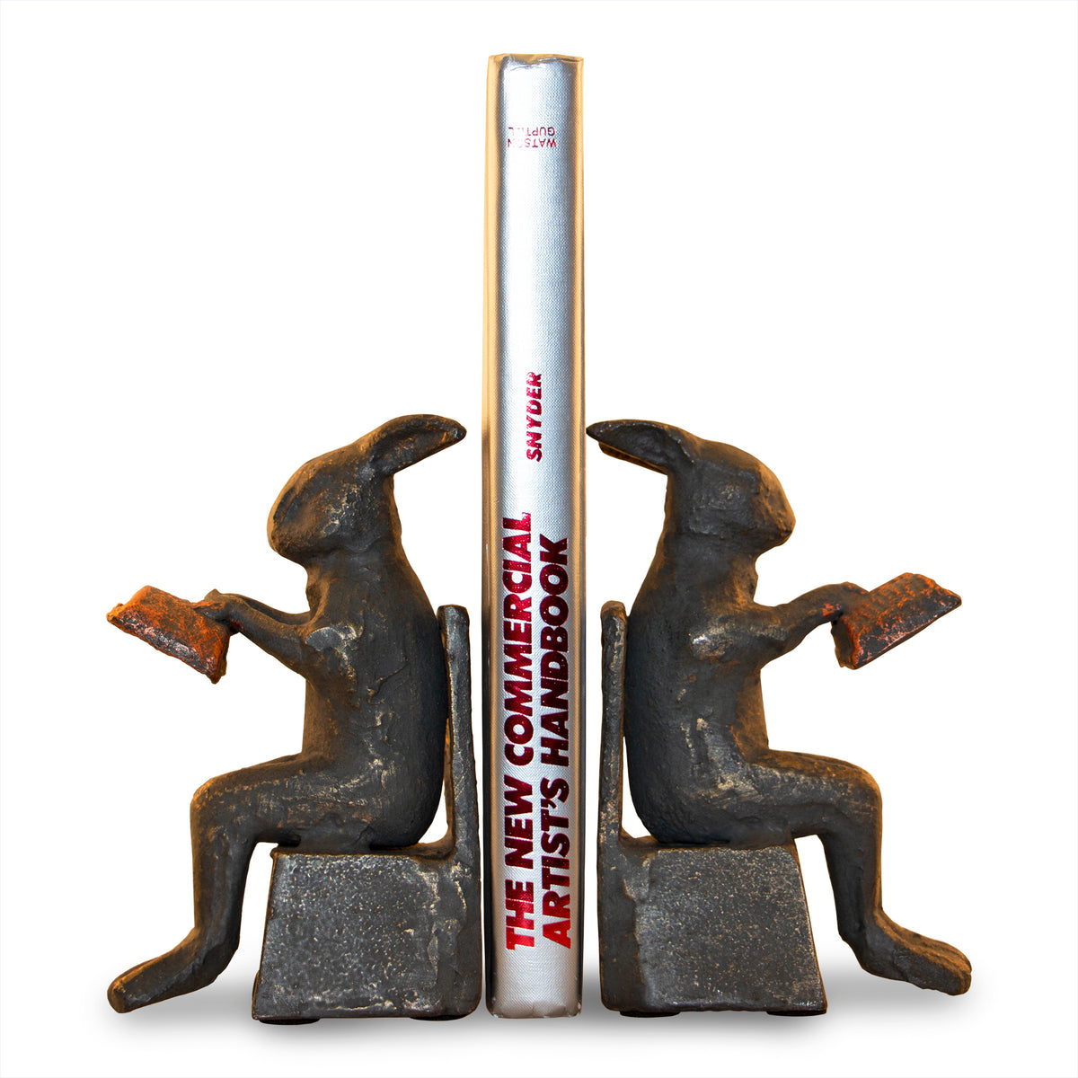 Studious Reading Rabbit Bookends by San Pacific International/SPI Home ...