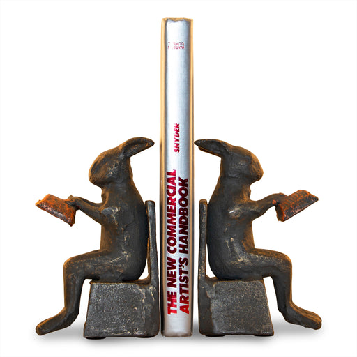 Studious Reading Rabbit Bookends by San Pacific International/SPI Home