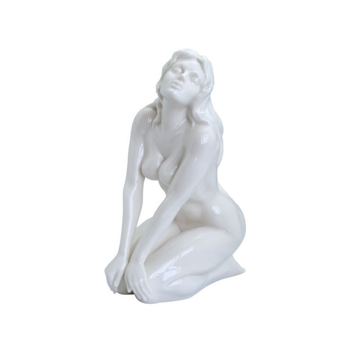 Sultry- Female Nude Sculpture, Glazed Finish