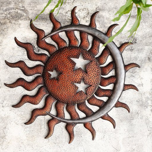 Sun Moon and Stars Wall Plaque by San Pacific International/SPI Home