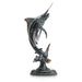 Sweet Success Brass Marlin Sculpture on Marble Base by San Pacific International/SPI Home