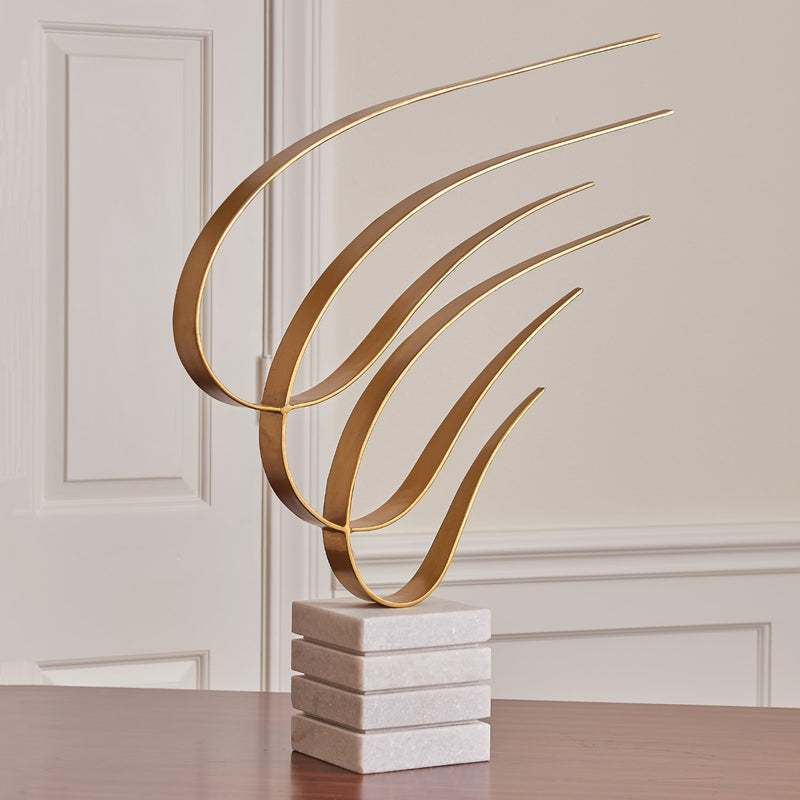 Swoosh Modern Ribbon Sculpture