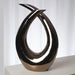 Table Top Modern Loop Sculpture Bronze 2