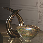 Table Top Modern Loop Sculpture Bronze 3
