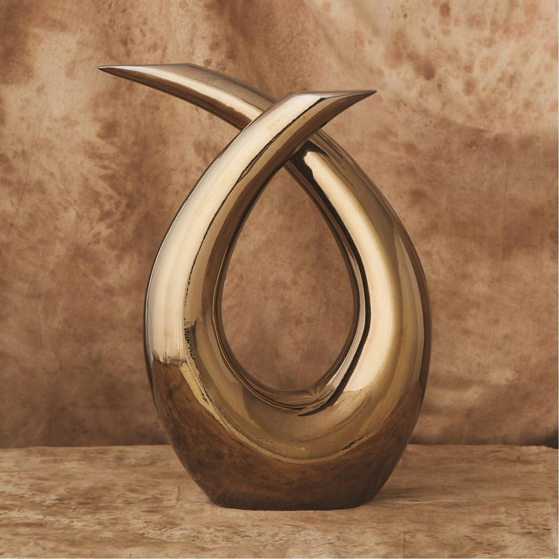 Table Top Modern Loop Sculpture Bronze 5
