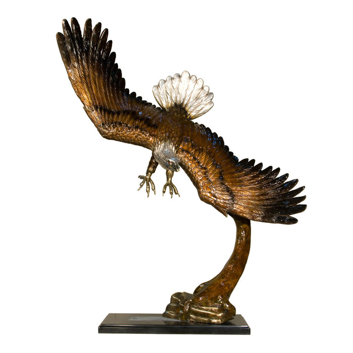 American Bald Eagle Bronze Tabletop Sculpture