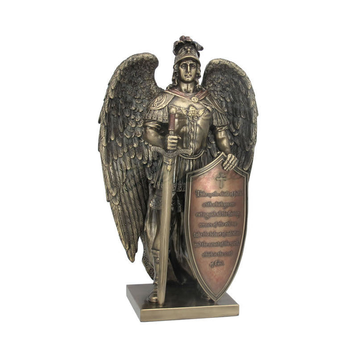 Take Up The Shield Of Faith Angel Statue