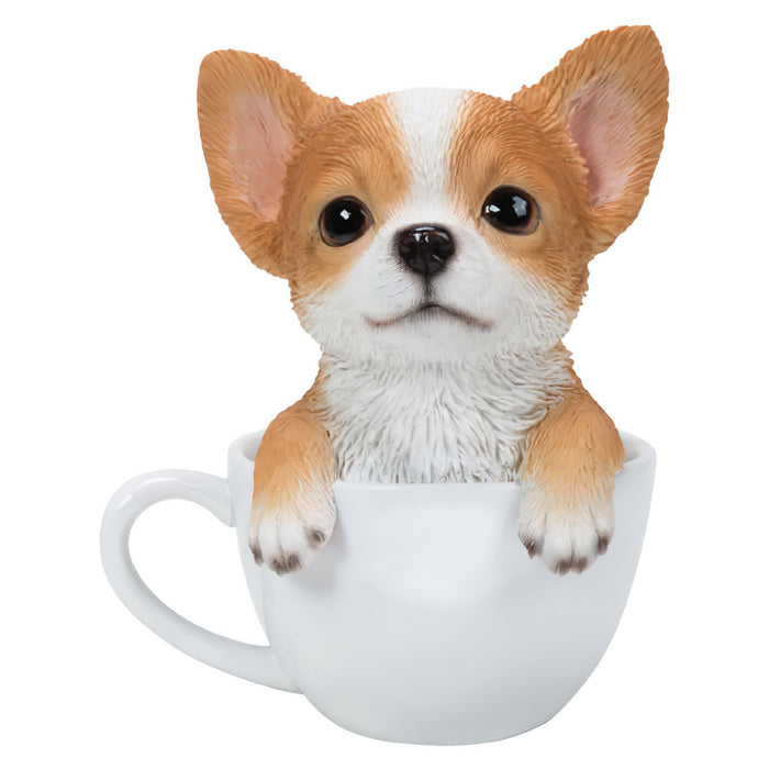 Tea Cup Chihuahua Puppy Statue