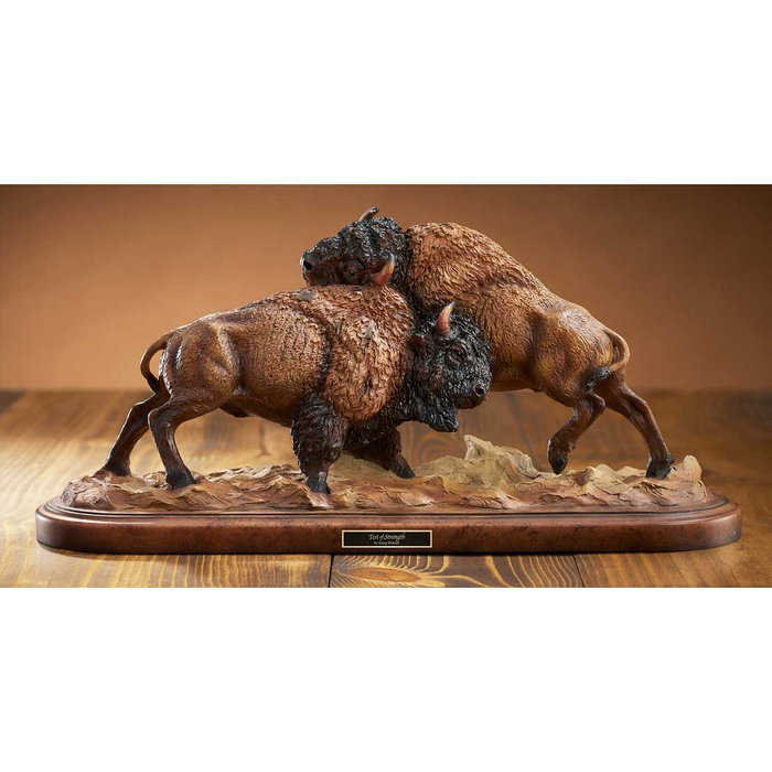 Test Of Strength Buffalo Sculpture