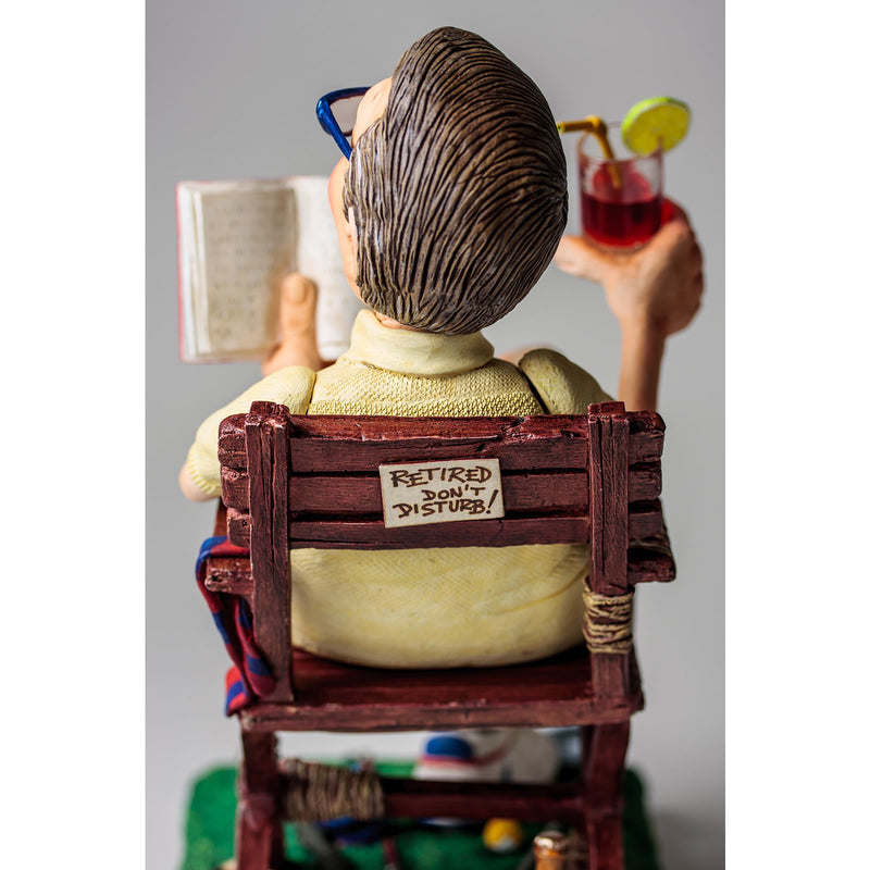 The Retiree Comic Sculpture