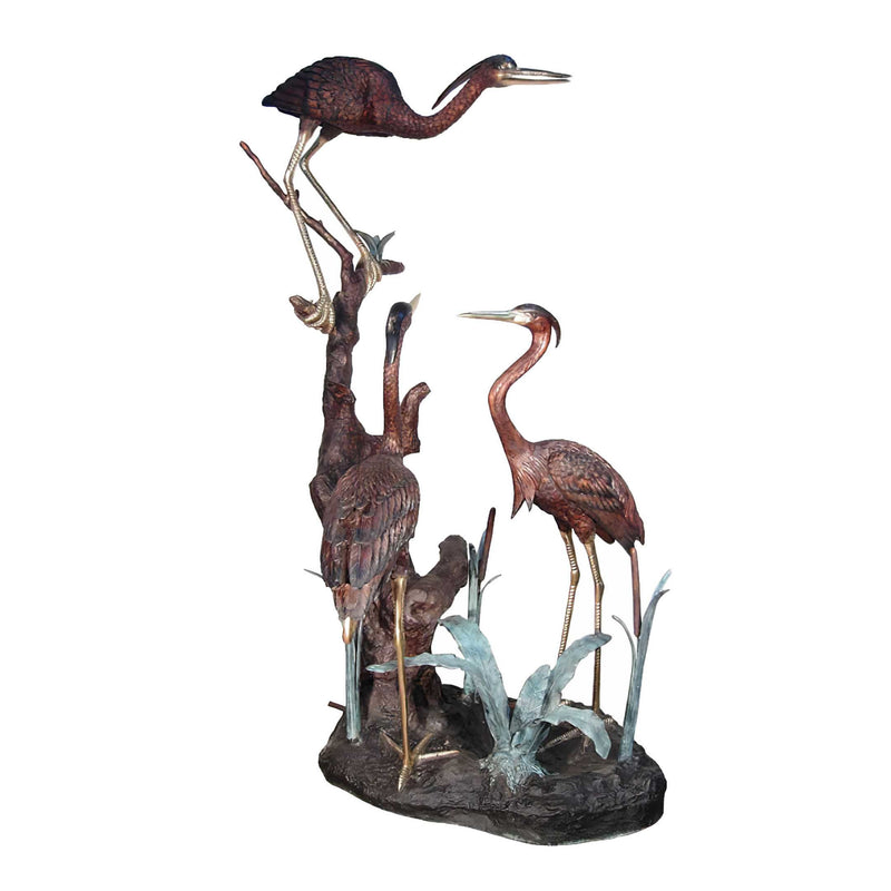Three Herons Bronze Fountain