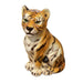 Tiger Cub Sculpture-Italian Ceramic