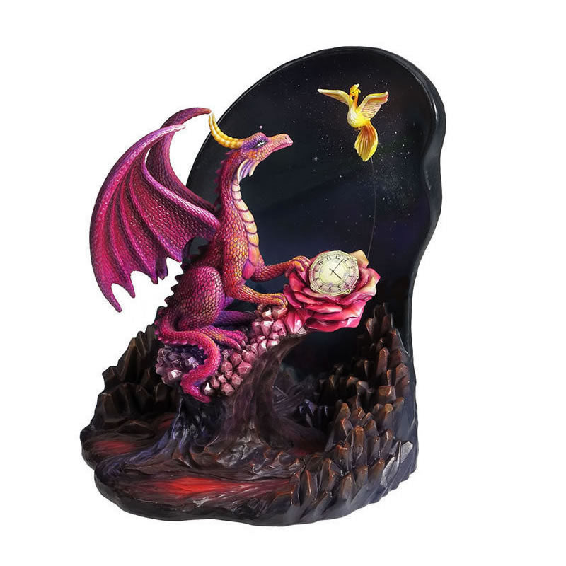 Time Dragon Scarlet Rose Statue