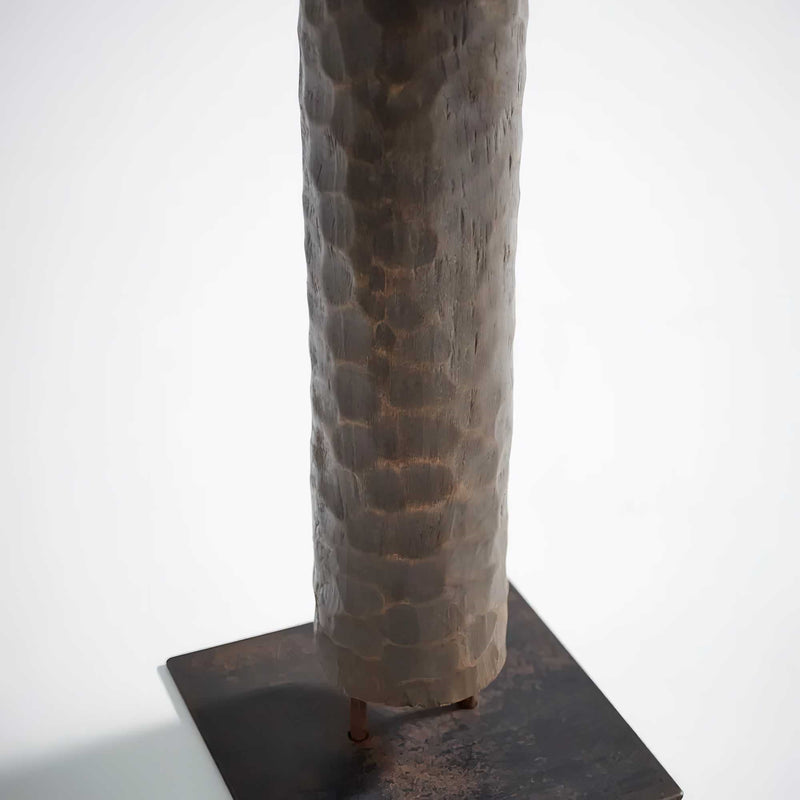 Modern Totem Pole Floor Sculpture -60"H