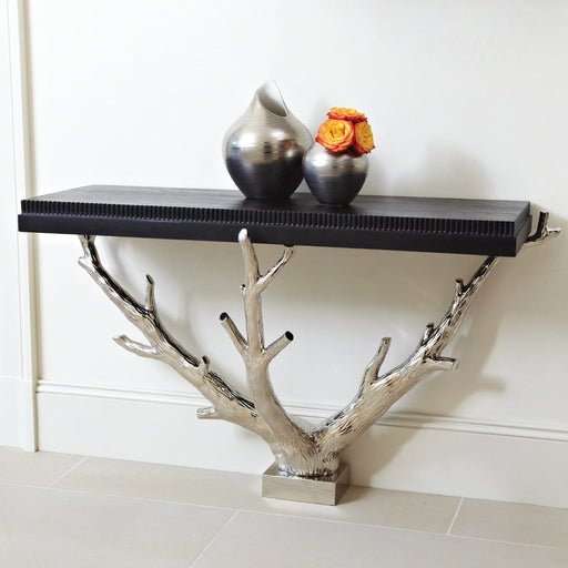Tree Branch Wall Console Silver Finish 2
