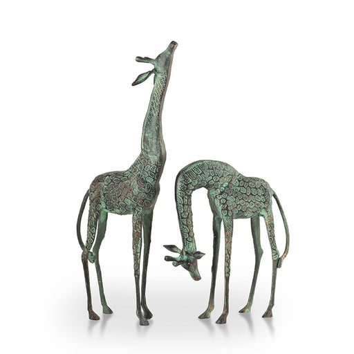 Treetopper Giraffes Garden Sculpture Set