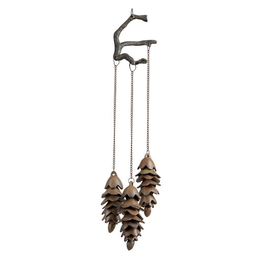 Triple Pinecone Wind Chime by San Pacific International/SPI Home