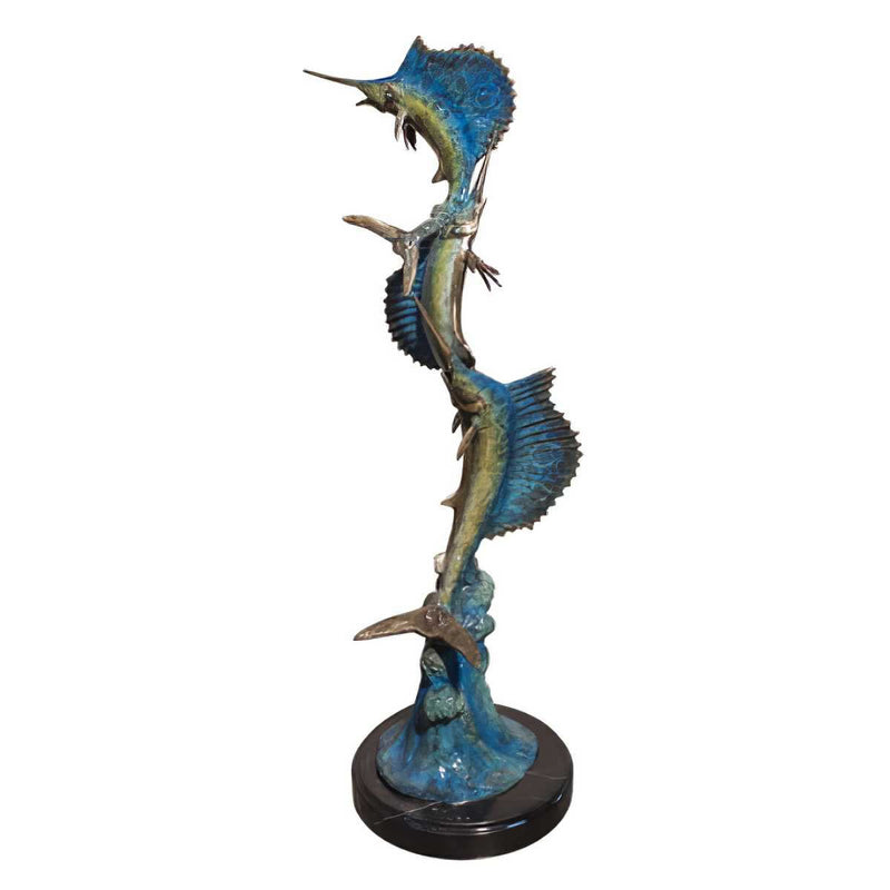 Triple Threat-Sailfish Sculpture