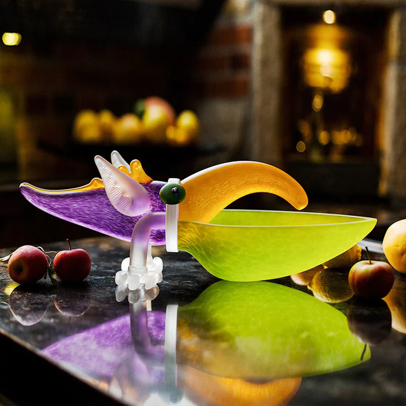 Tukan Bowl Modern Art Glass Borowski