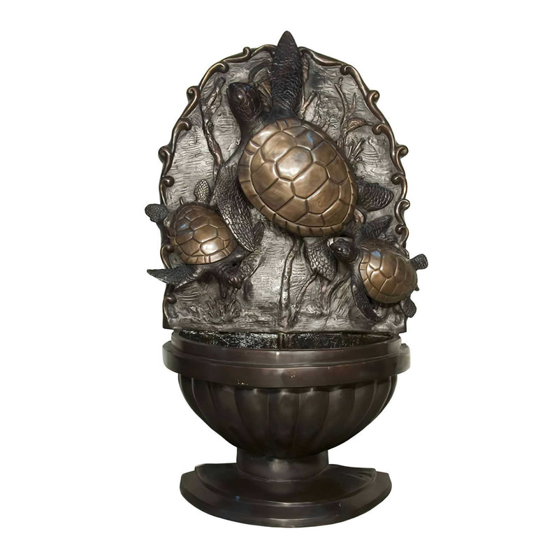 Turtle Bronze Wall Fountain
