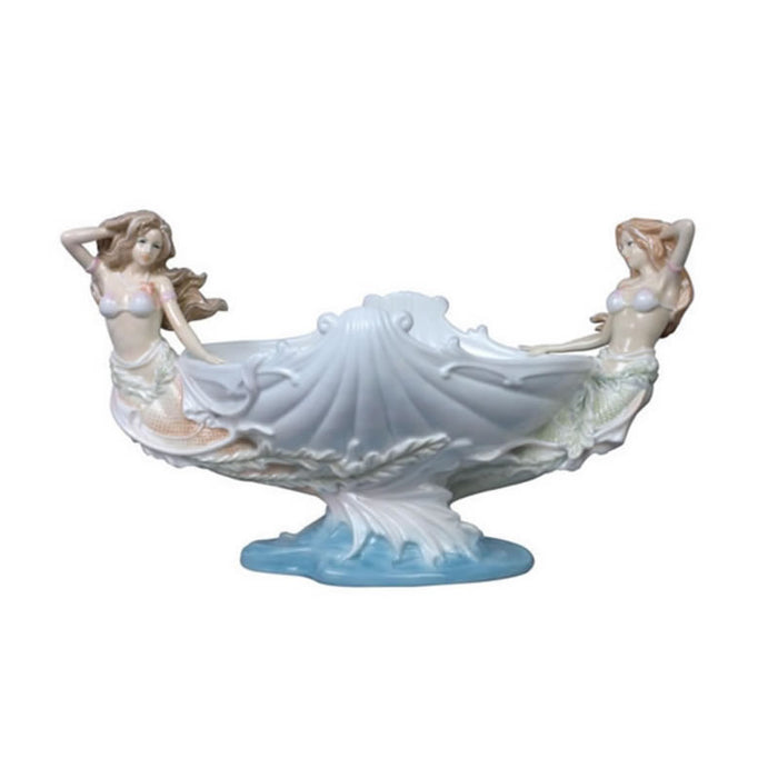Twin Mermaids And Shell Tray- Porcelain