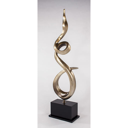 Twisted Flame Modern Floor Sculpture by Artmax
