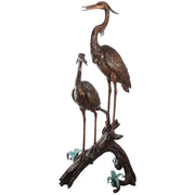 Two Egrets Bronze Fountain