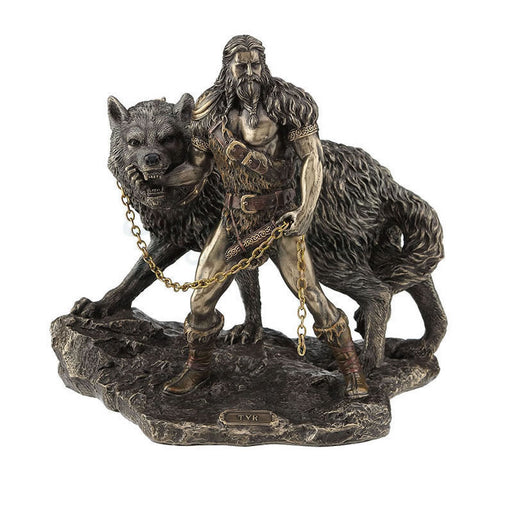 Tyr and the Binding of Fenrir Statue