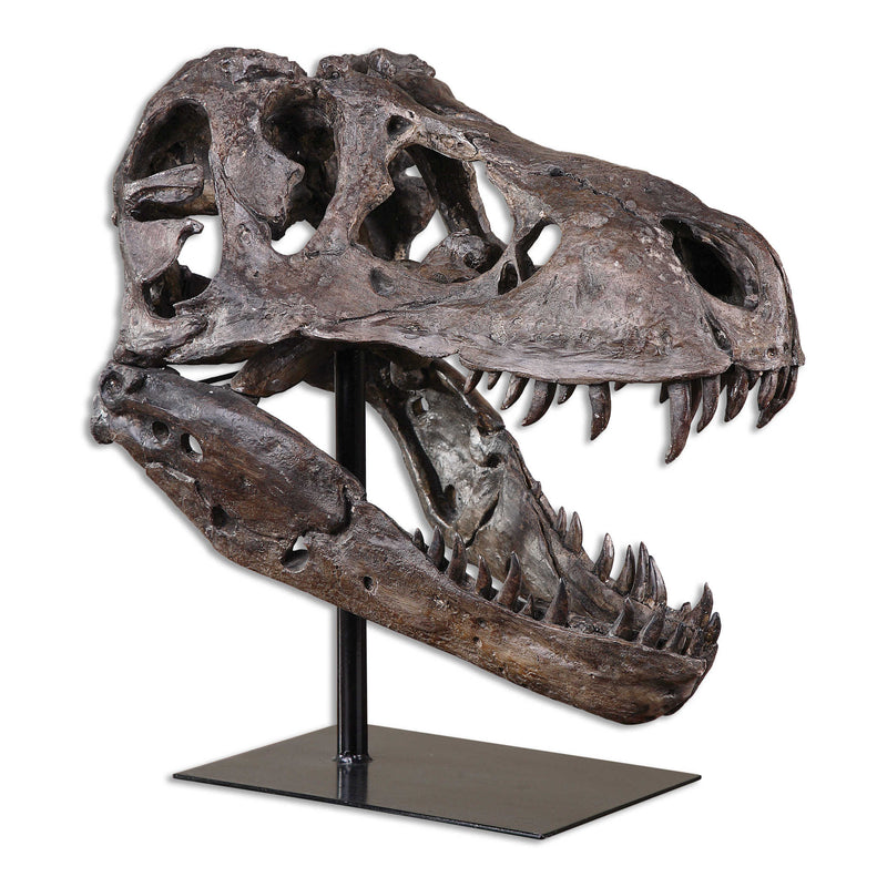 Tyrannosaurus Dinosaur Skull Sculpture