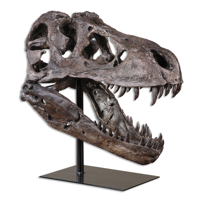 Tyrannosaurus Dinosaur Skull Sculpture