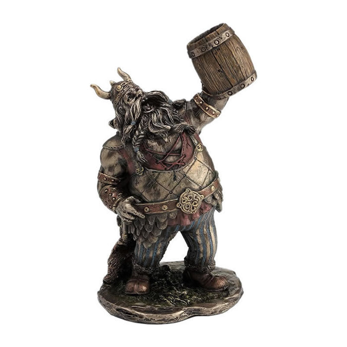 Viking Warrior with Mug Statue