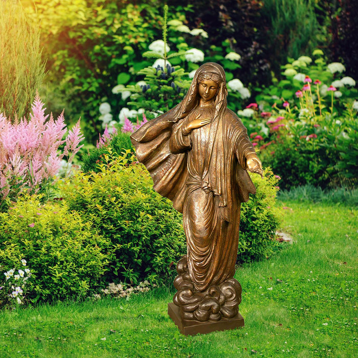 Virgin Mary Memorial Bronze Sculpture