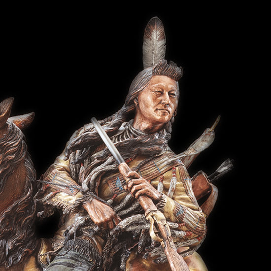 Visionary Native American Indian Sculpture by David Lemon