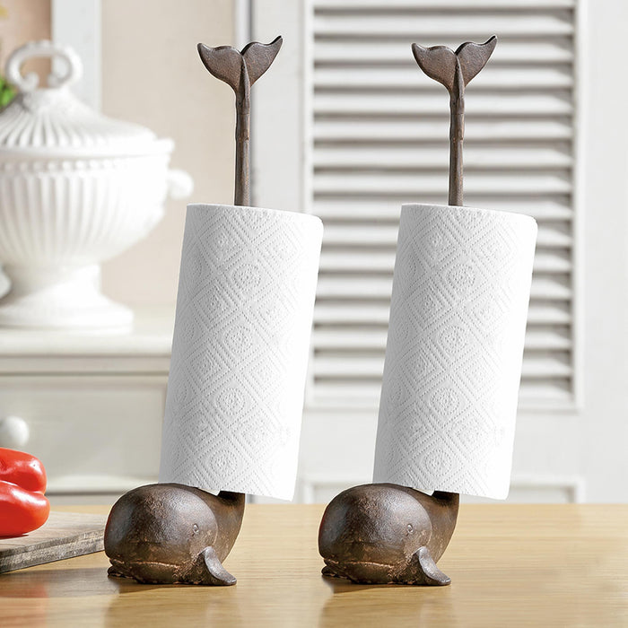 Whale Paper Towel Holders, Set of 2 by San Pacific International/SPI Home