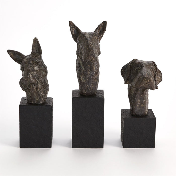 Whimsical Dog Bust Sculpture Series 3