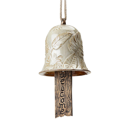 White Flower Ceramic Wind Bell by San Pacific International/SPI Home
