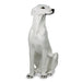 Ceramic White Greyhound Sculpture