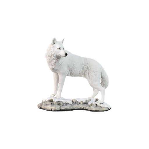 White Wolf Sculpture