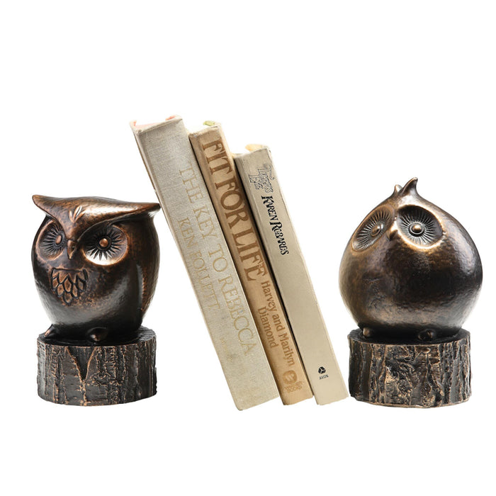 Wide Eyed Owl Bookends Pair by San Pacific International/SPI Home