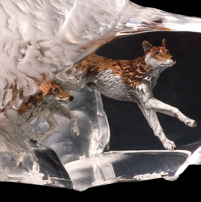Wild Spirit Wolf Sculpture By Kitty Cantrell