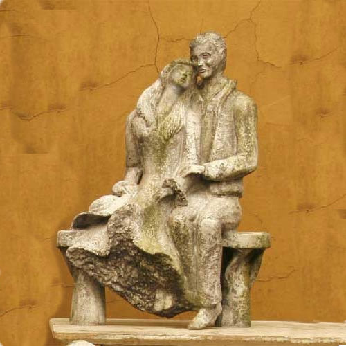 Winter in the Park Garden Statue