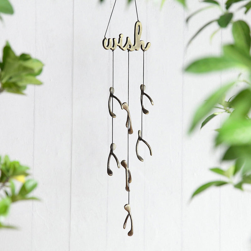 Wish Wind Chime with Wishbones by San Pacific International/SPI Home