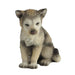 Wolf Cub Sitting Figurine