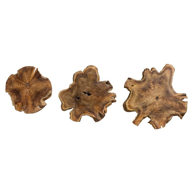 Abstract Wood Wall Art Set of 3