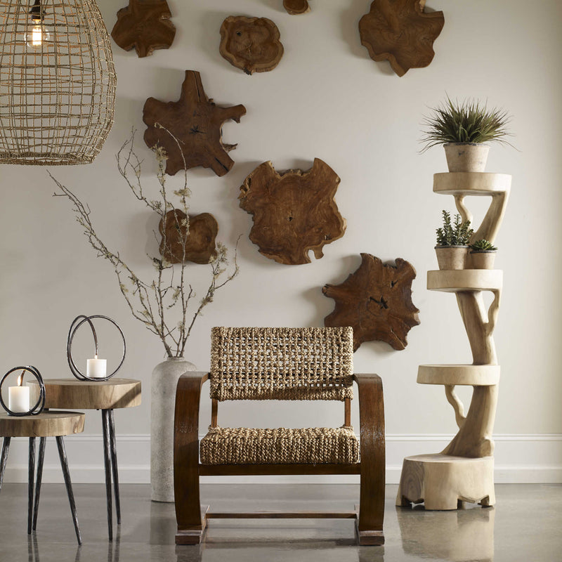 Abstract Wood Wall Art Set of 3