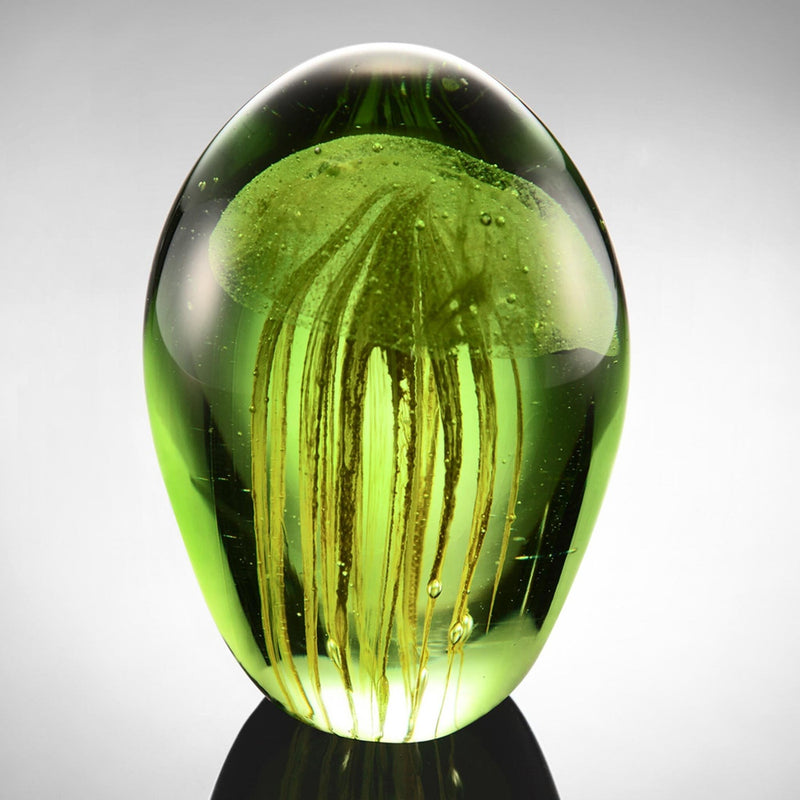 Yellow-Green Mist Jellyfish Figurine- Glow in the Dark by San Pacific International/SPI Home
