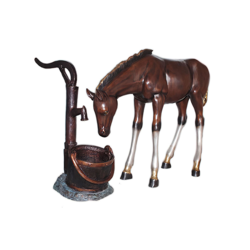 Young Colt Bronze Fountain