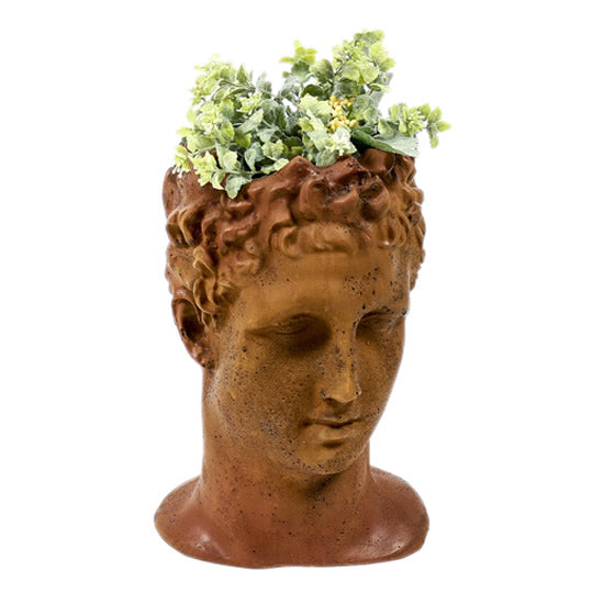 Greek Bust Planter, Fiberstone-All-Products, FS7383 - AllSculptures.com